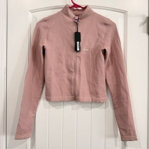 Skims Nike Women's Pink Zip-Up Jacket large